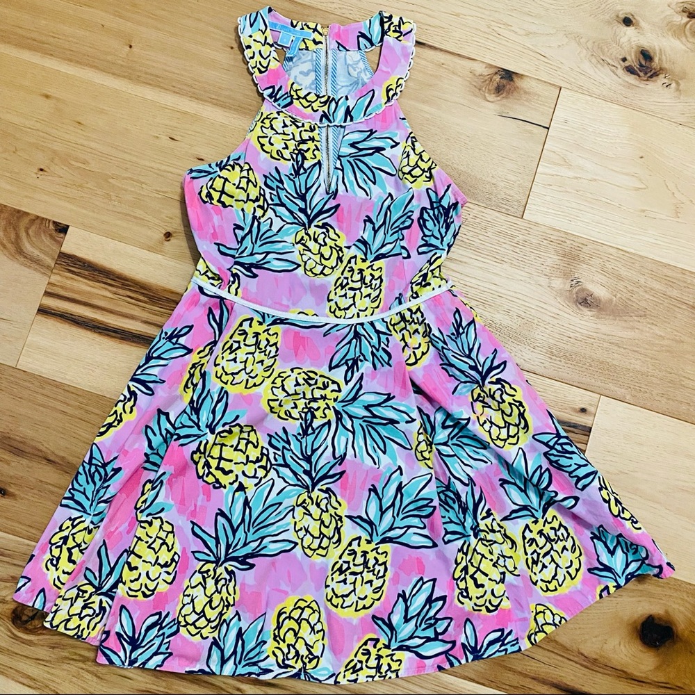 Draper James Pineapple Halter Dress sz 6 EUC - Picture 16 of 16